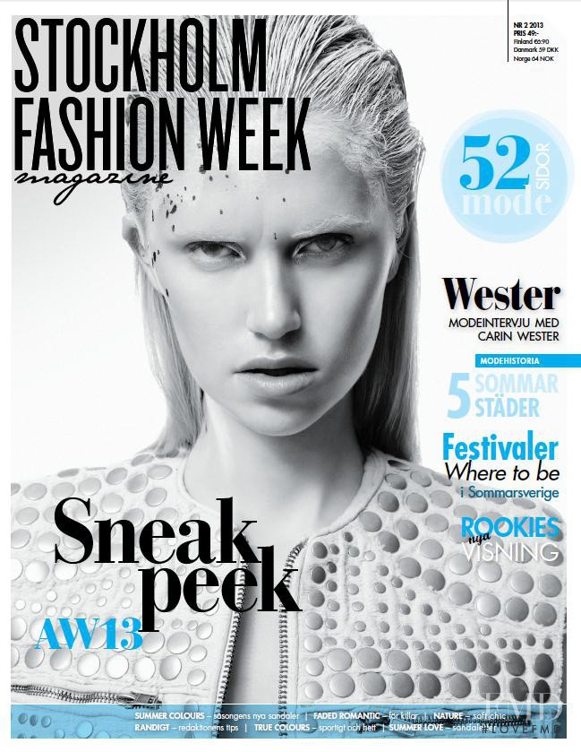 Olivia Wideroth featured on the SFW - Stockholm Fashion Week cover from May 2013