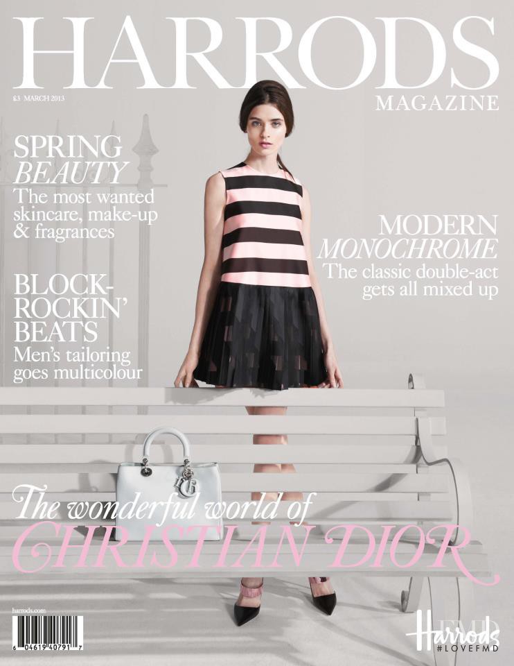 Carolina Thaler featured on the Harrods Magazine  cover from March 2013