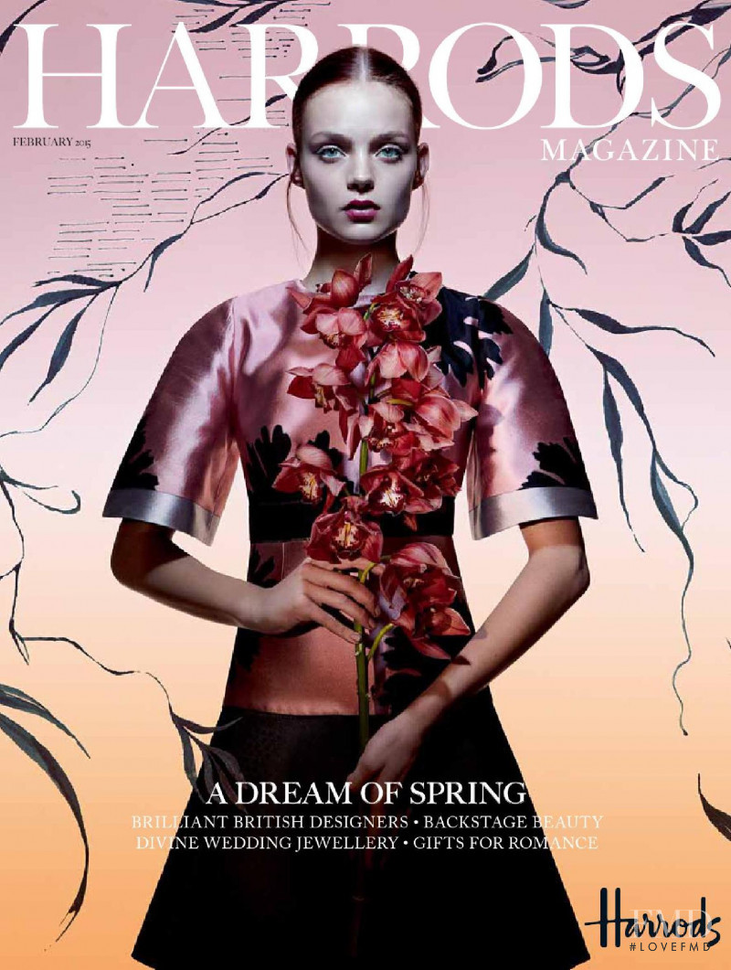 Svea Berlie featured on the Harrods Magazine  cover from February 2015