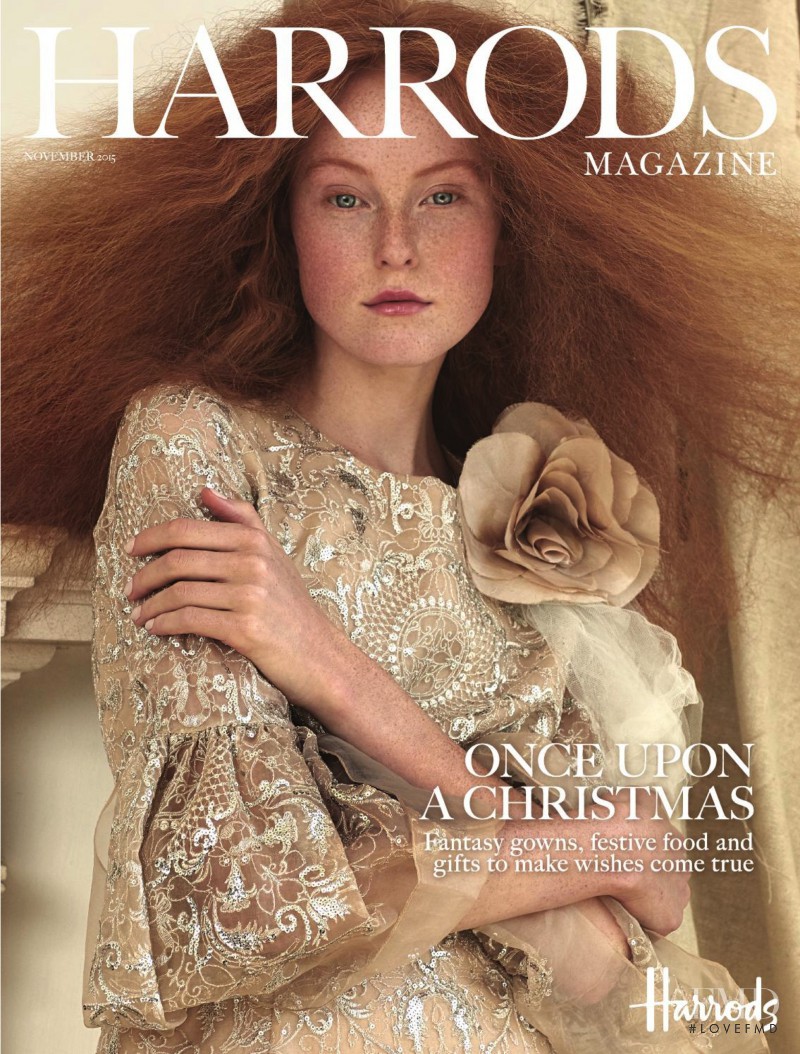  Anne-Louise de Vries featured on the Harrods Magazine  cover from November 2015