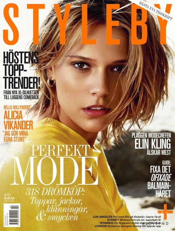Martha Streck featured on the Styleby cover from September 2012