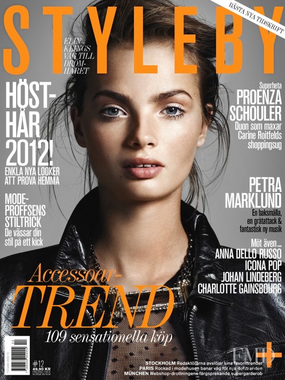 Moa Aberg featured on the Styleby cover from September 2012