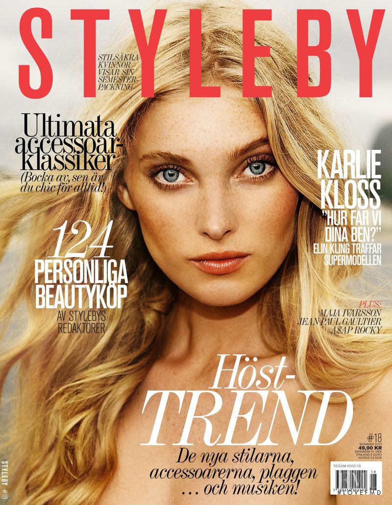 Elsa Hosk featured on the Styleby cover from July 2013