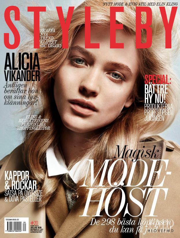 Hanna Wahmer featured on the Styleby cover from October 2013