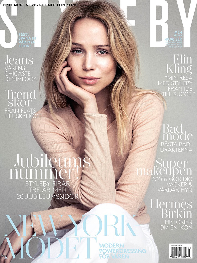 Elin Kling featured on the Styleby cover from April 2014