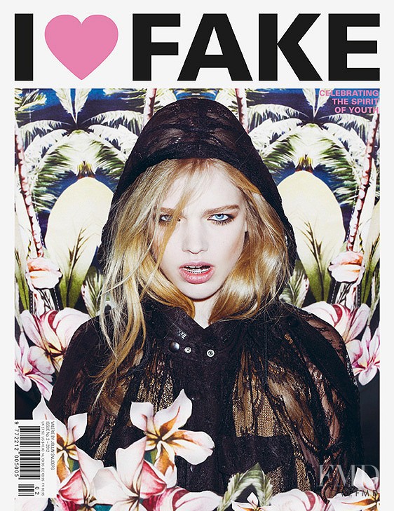 Valerie van der Graaf featured on the I Love Fake cover from March 2012
