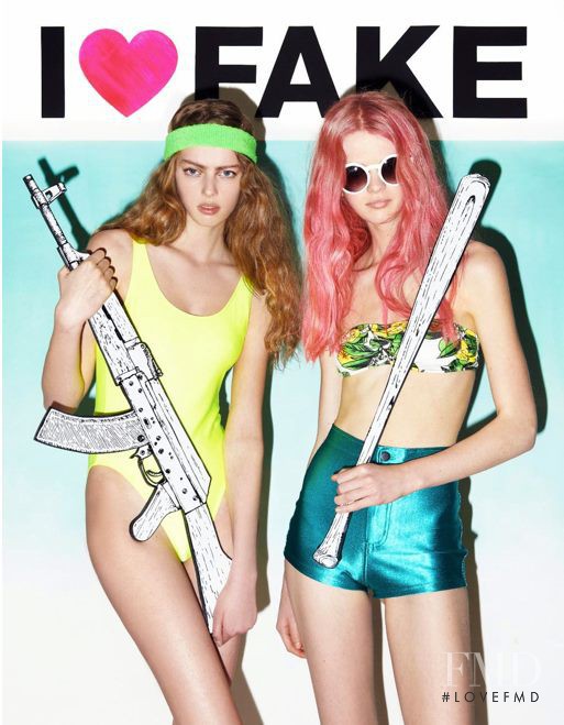 Jitte Oerlemans featured on the I Love Fake cover from May 2013