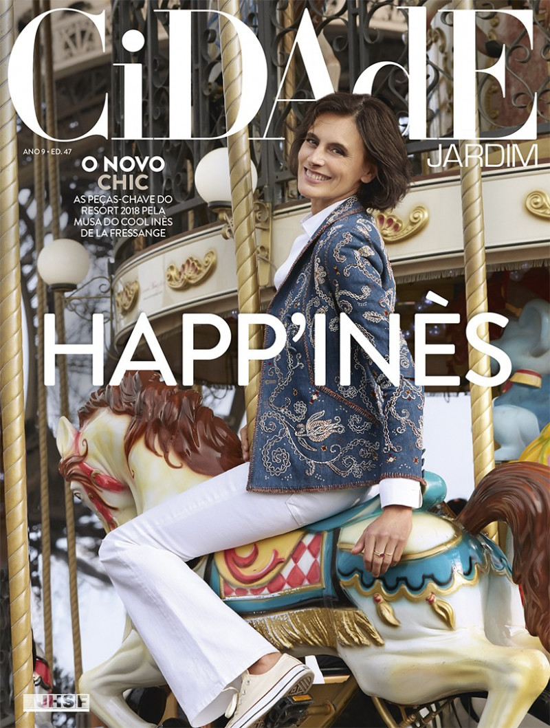 Ines de la Fressange featured on the Cidade Jardim cover from November 2017