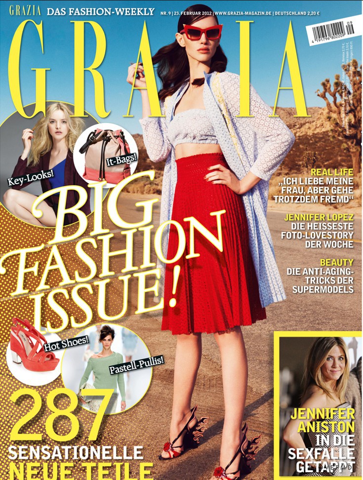  featured on the Grazia Germany cover from February 2012