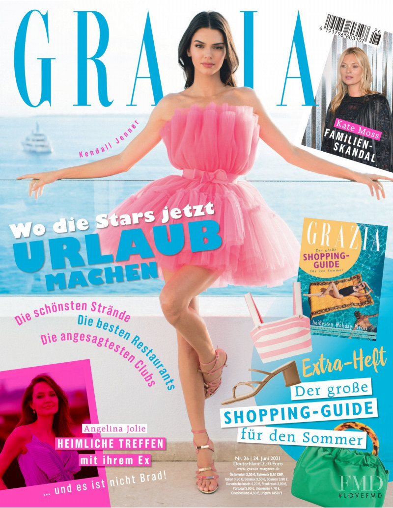 Kendall Jenner featured on the Grazia Germany cover from June 2021