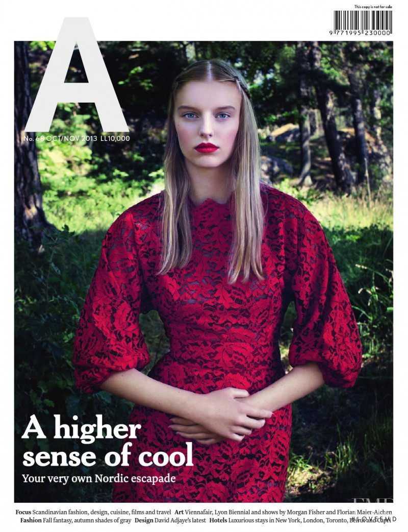 Clara H featured on the Aishti Magazine cover from October 2013