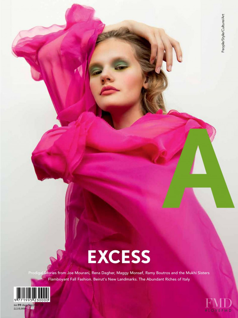 Anne J.  featured on the Aishti Magazine cover from August 2019