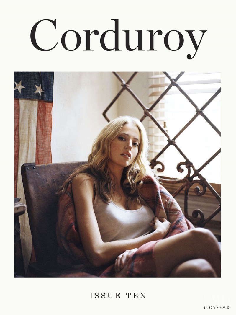 Estella Warren featured on the Corduroy cover from December 2012