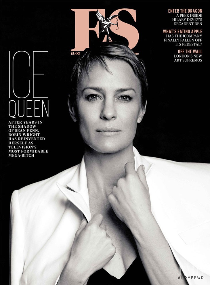 Robin Wright featured on the ES Magazine cover from March 2013