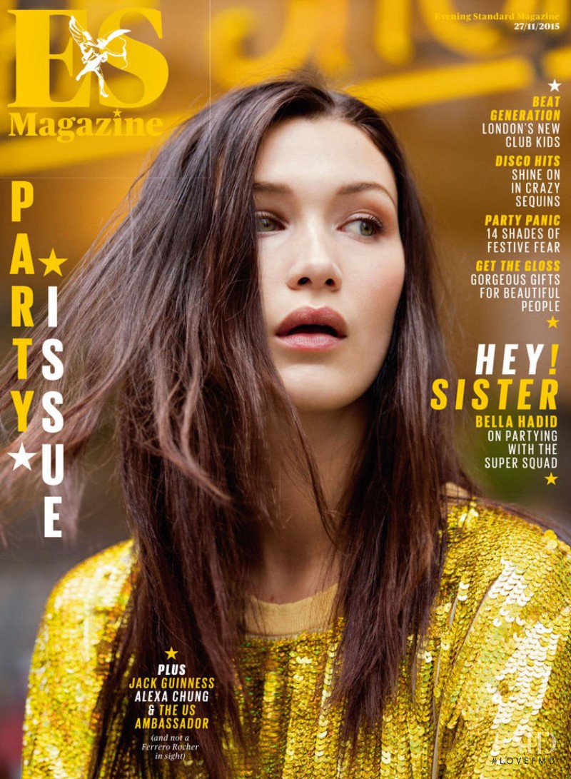 Gigi Hadid featured on the ES Magazine cover from November 2015