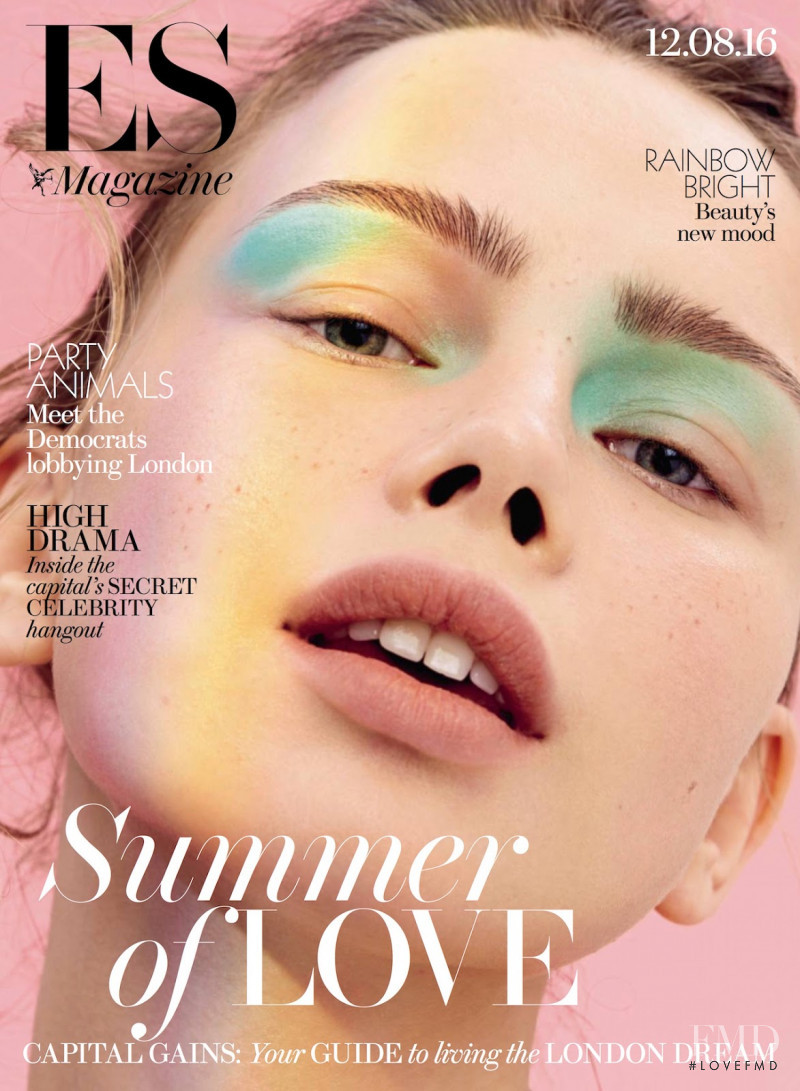 Serafima Kobzeva featured on the ES Magazine cover from August 2016