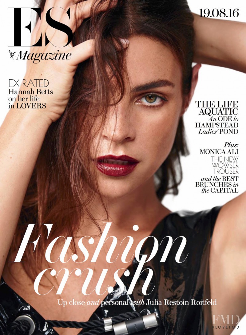 Julia Restoin Roitfeld featured on the ES Magazine cover from August 2016