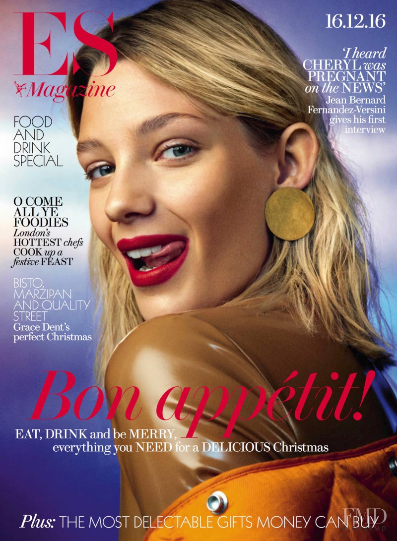Harriet Rose featured on the ES Magazine cover from December 2016