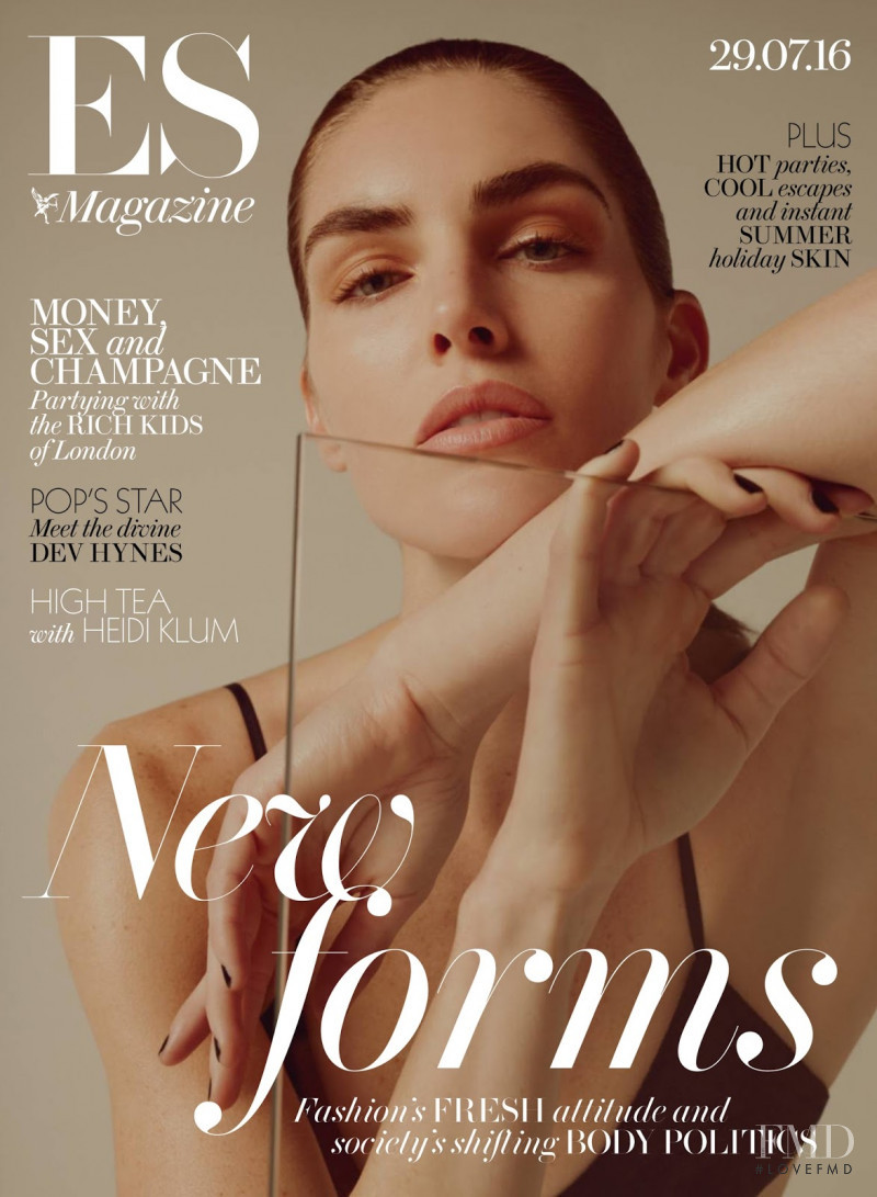 Hilary Rhoda featured on the ES Magazine cover from July 2016