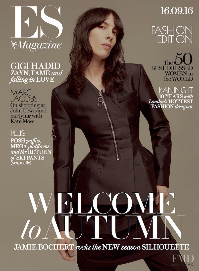 Jamie Bochert featured on the ES Magazine cover from September 2016