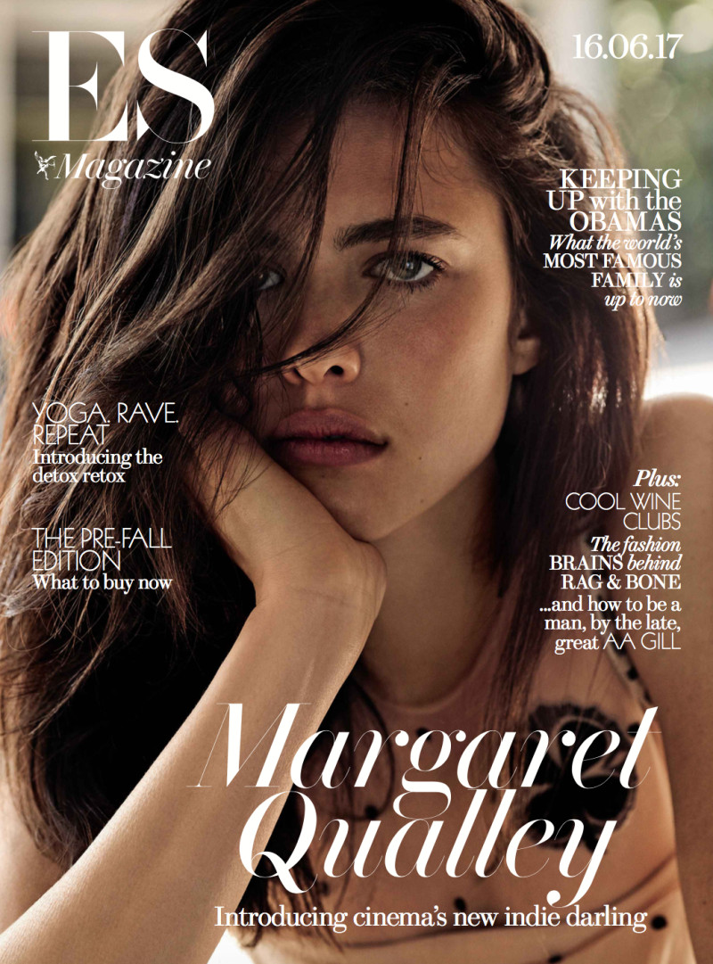 Margaret Qualley featured on the ES Magazine cover from June 2017
