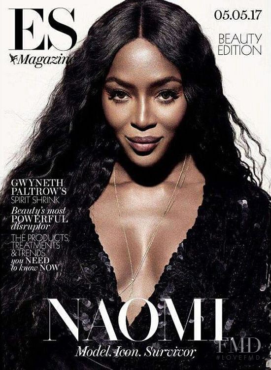 Naomi Campbell featured on the ES Magazine cover from May 2017