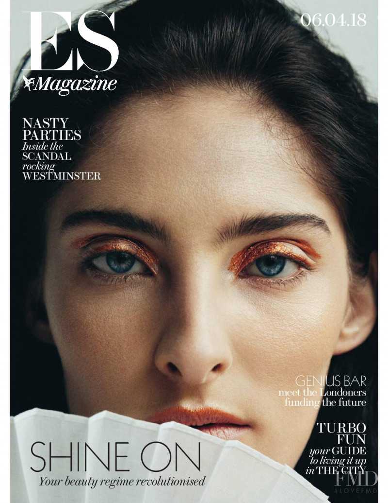 Annie Tice featured on the ES Magazine cover from April 2018