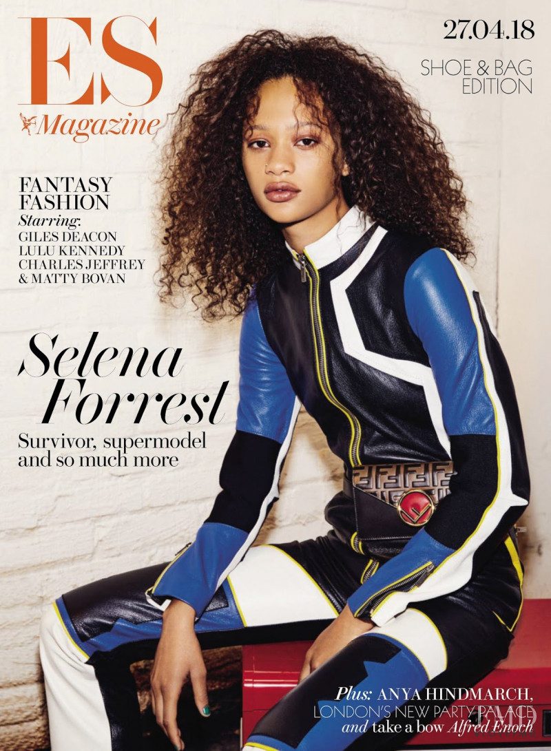 Selena Forrest featured on the ES Magazine cover from April 2018