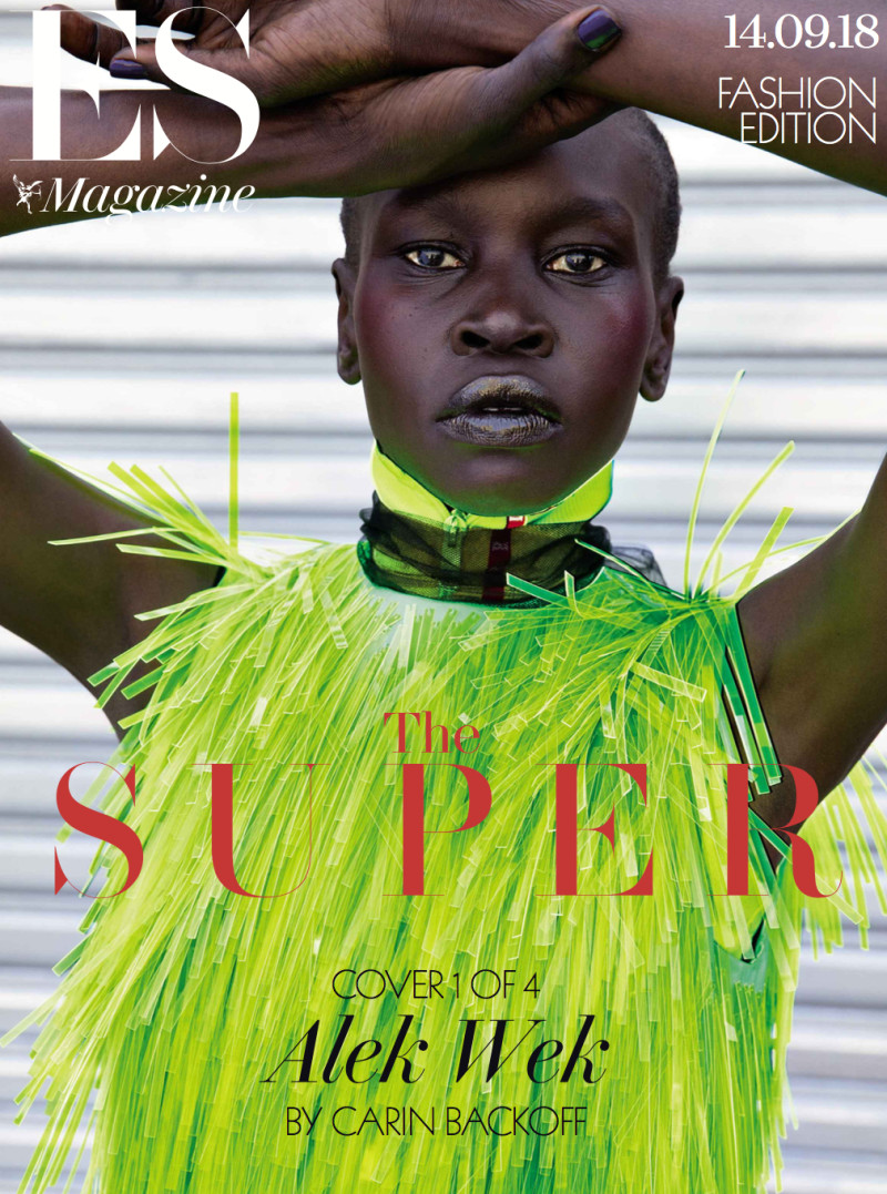 Alek Wek featured on the ES Magazine cover from September 2018