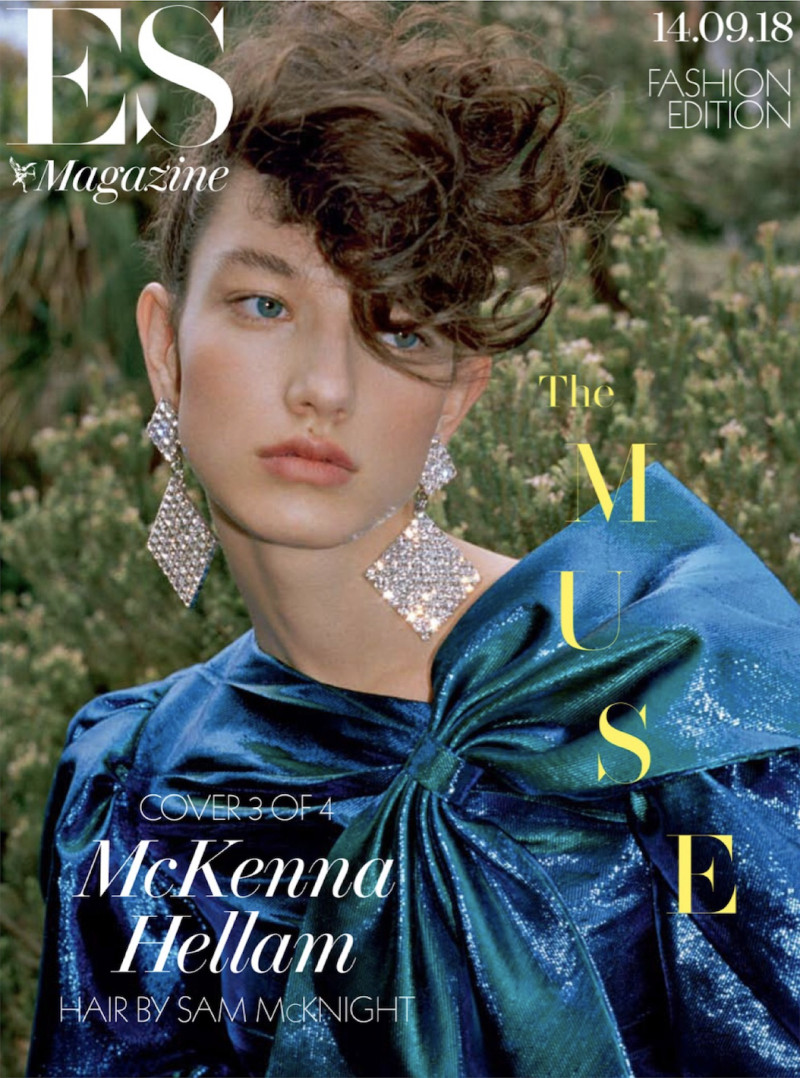 McKenna Hellam featured on the ES Magazine cover from September 2018
