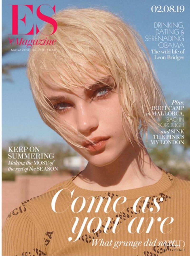 Meghan Roche featured on the ES Magazine cover from August 2019