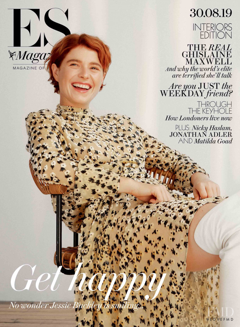 Jessie Buckley featured on the ES Magazine cover from August 2019