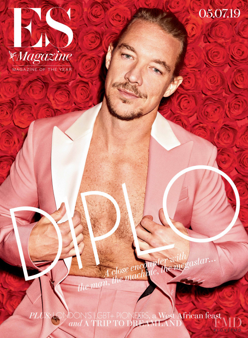 Diplo featured on the ES Magazine cover from July 2019