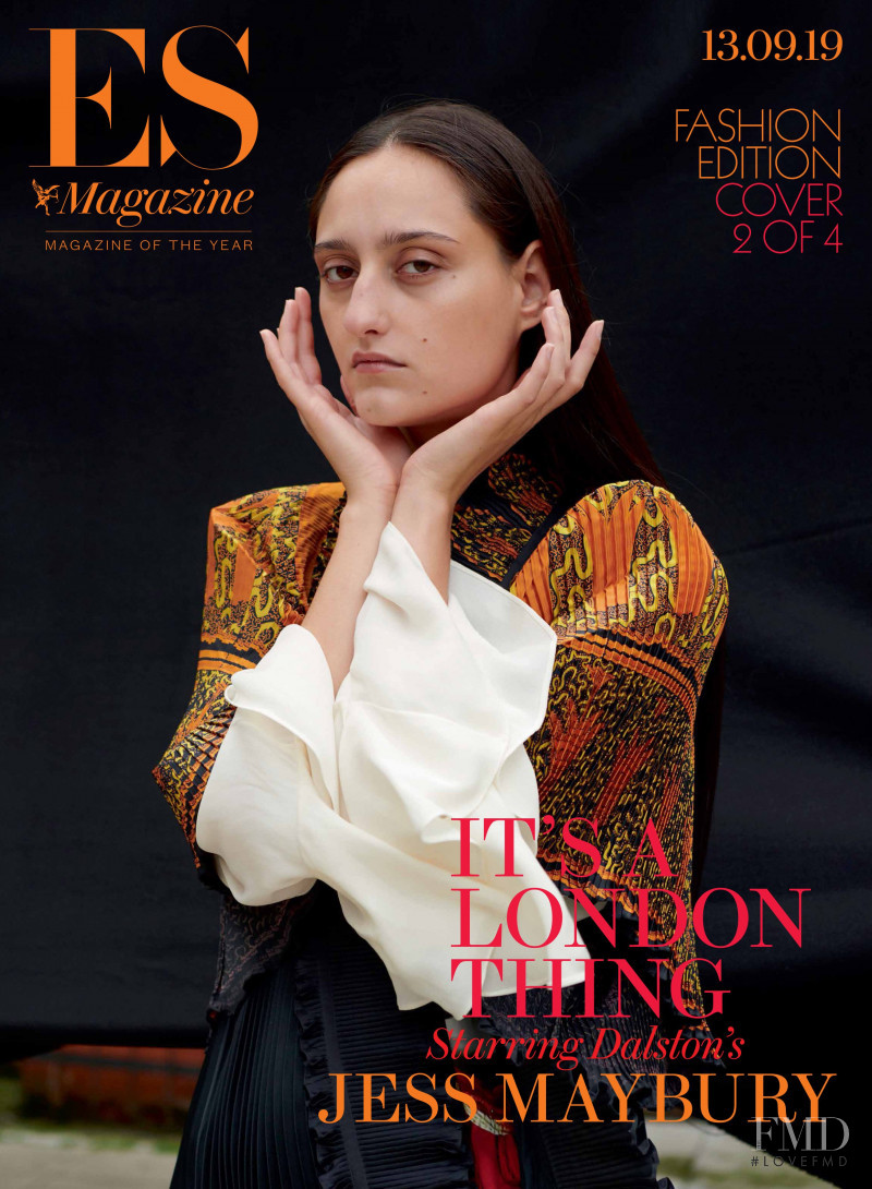 Jess Maybury featured on the ES Magazine cover from September 2019