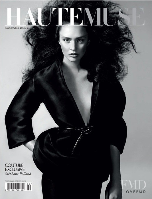 Magdalena Kulicka featured on the Haute Muse cover from December 2011