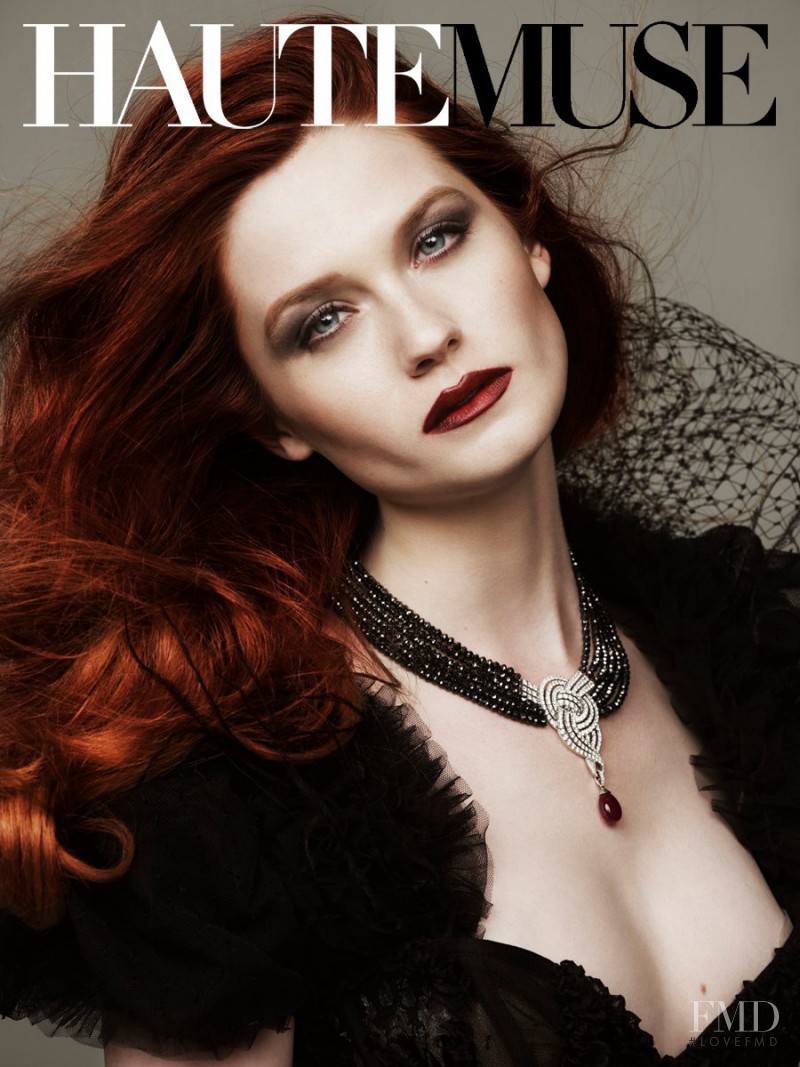 Bonnie Wright featured on the Haute Muse cover from July 2011