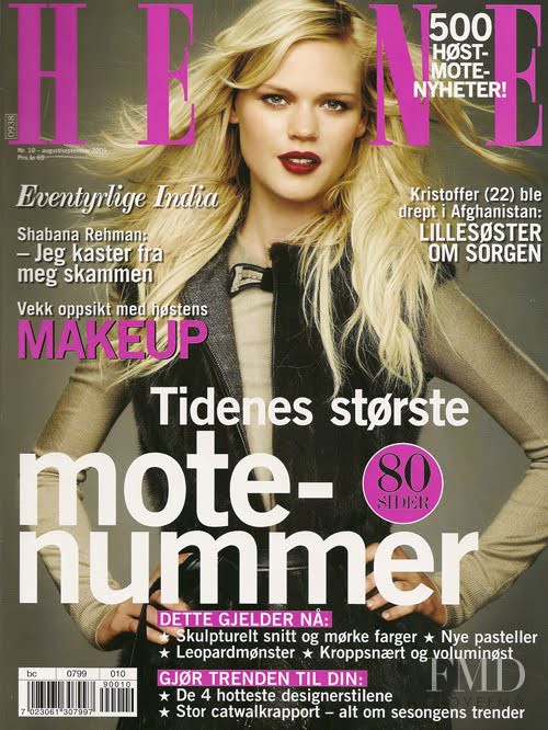 Nina Wedvich featured on the Henne cover from August 2009