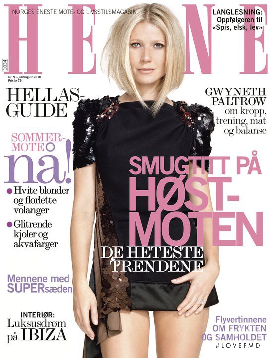 Gwyneth Paltrow featured on the Henne cover from July 2010