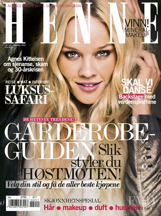 Liza Berggren featured on the Henne cover from September 2010