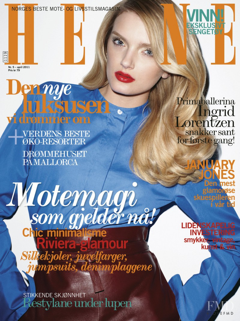 Lily Donaldson featured on the Henne cover from April 2011