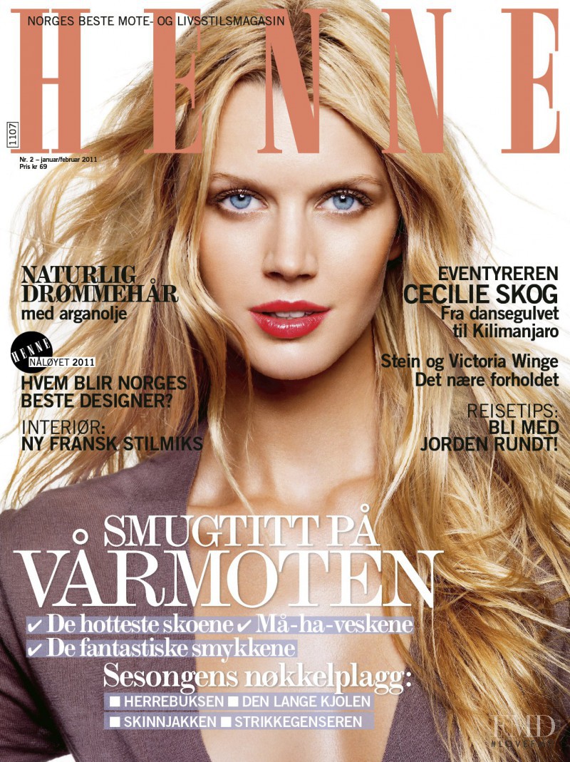 Jayne Moore featured on the Henne cover from February 2011