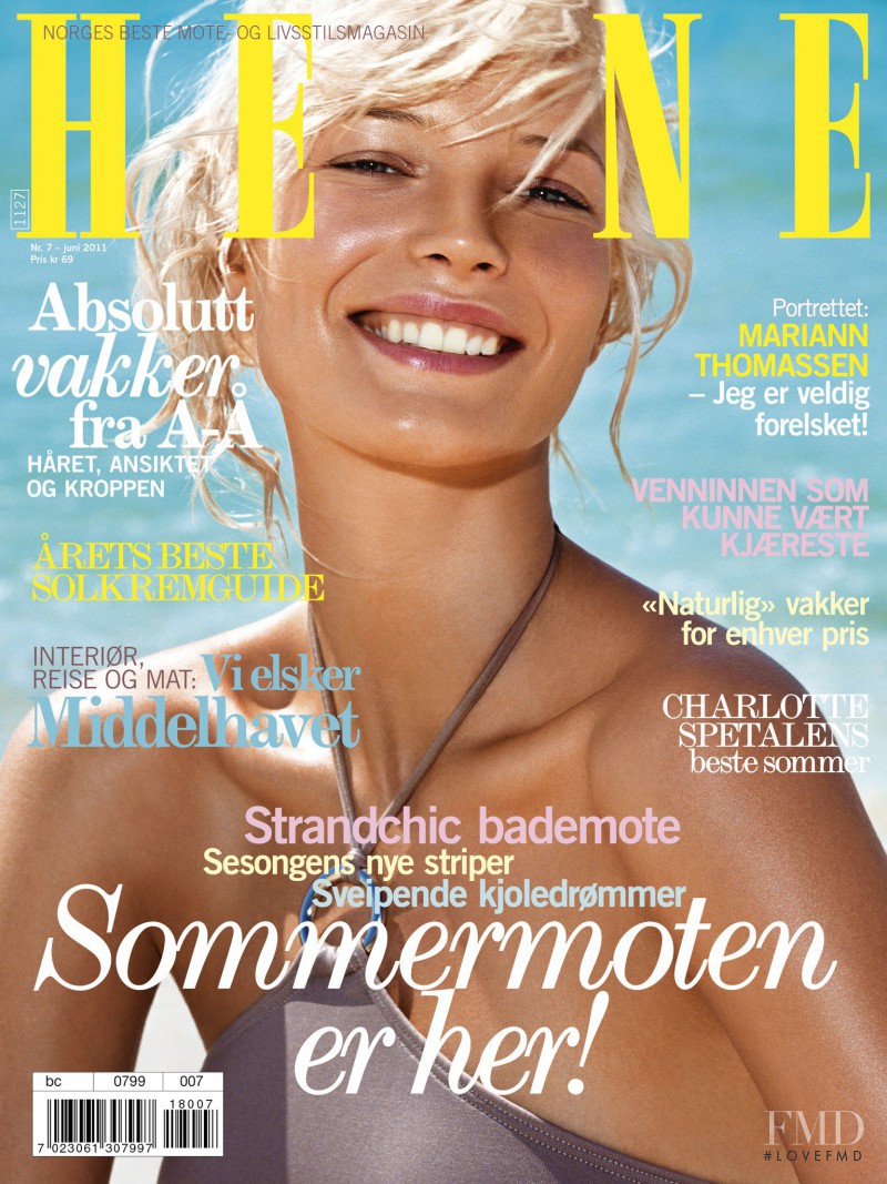 Jessica van der Steen featured on the Henne cover from June 2011