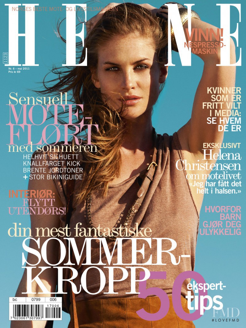 Caroline Groux featured on the Henne cover from May 2011