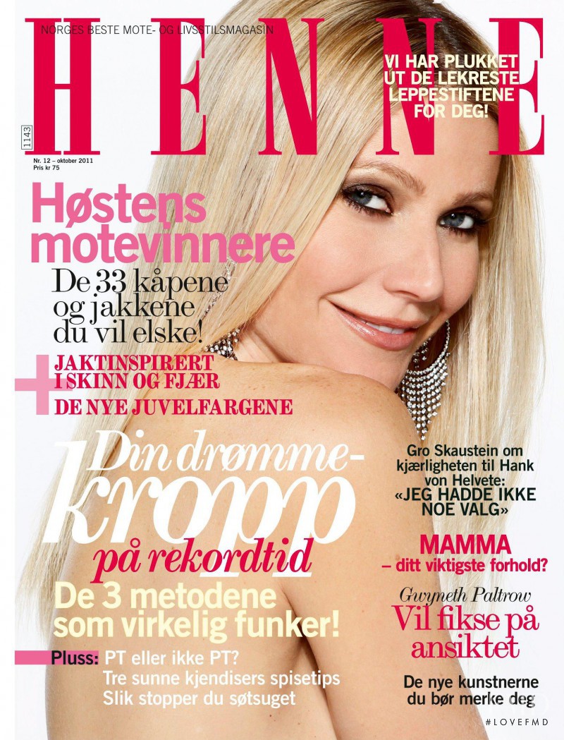 Gwyneth Paltrow featured on the Henne cover from October 2011