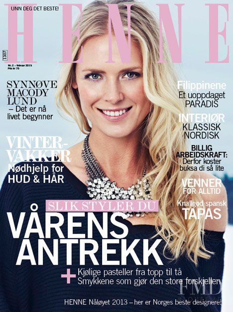 Synnøve Macody Lund featured on the Henne cover from February 2013