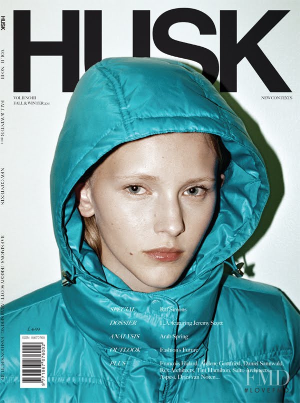 Alina Krasina featured on the Husk cover from September 2011