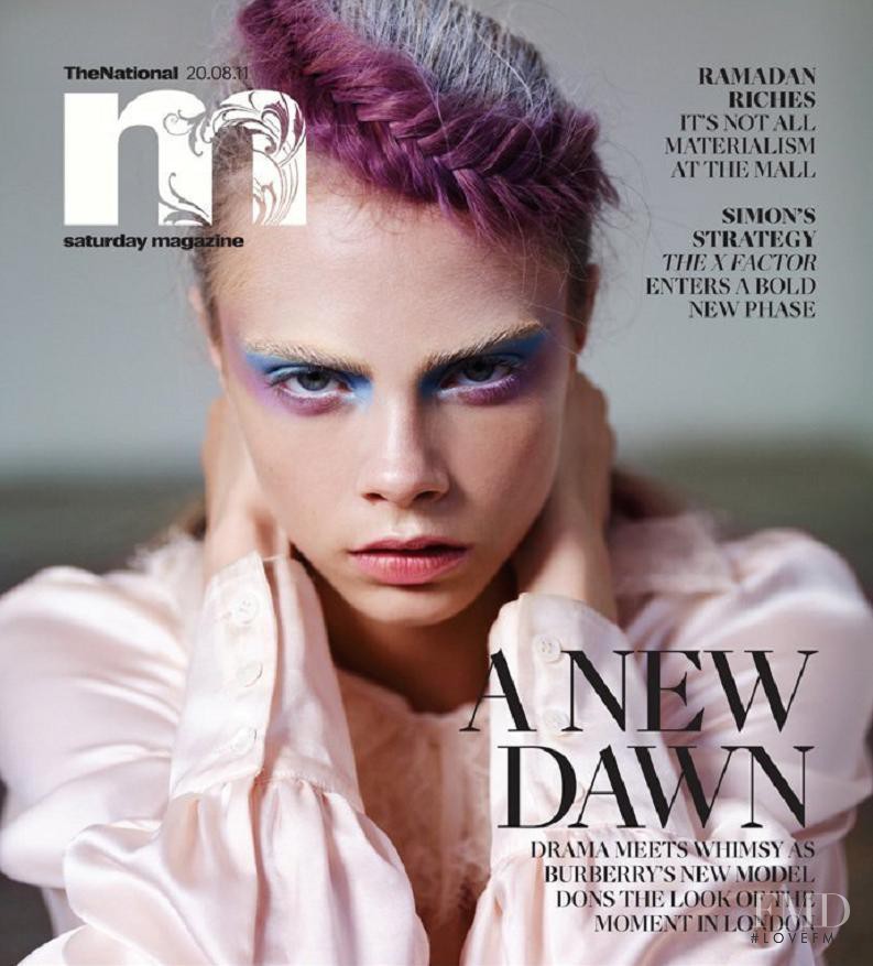 Cara Delevingne featured on the TheNational M Magazine cover from August 2011