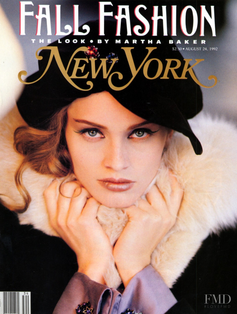 Amber Valletta featured on the New York Magazine cover from August 1992