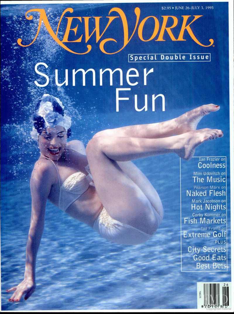 Magali Amadei featured on the New York Magazine cover from June 1995