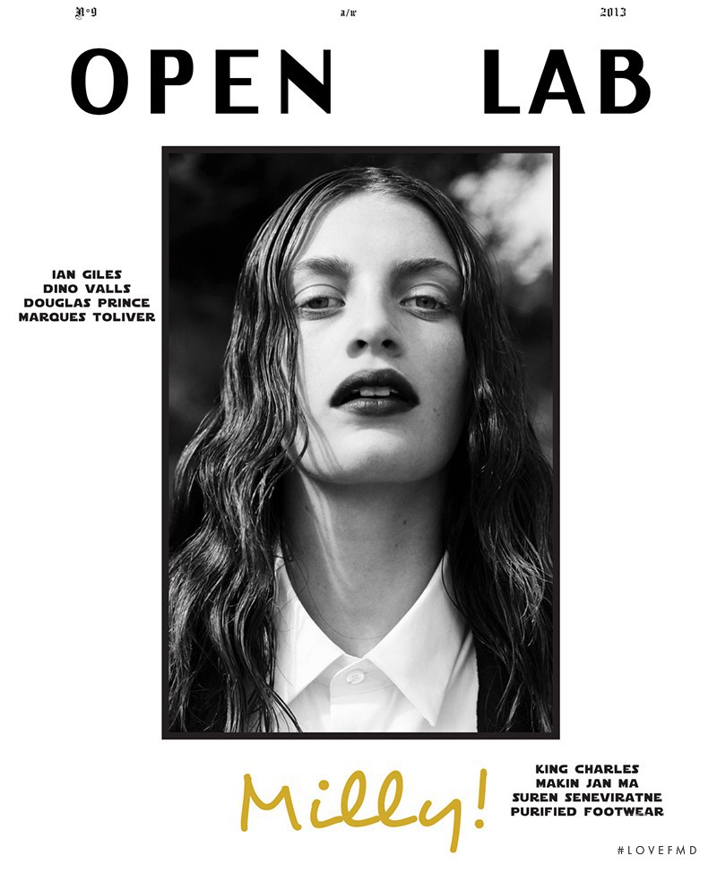 Milly Simmonds featured on the Open Lab cover from September 2013